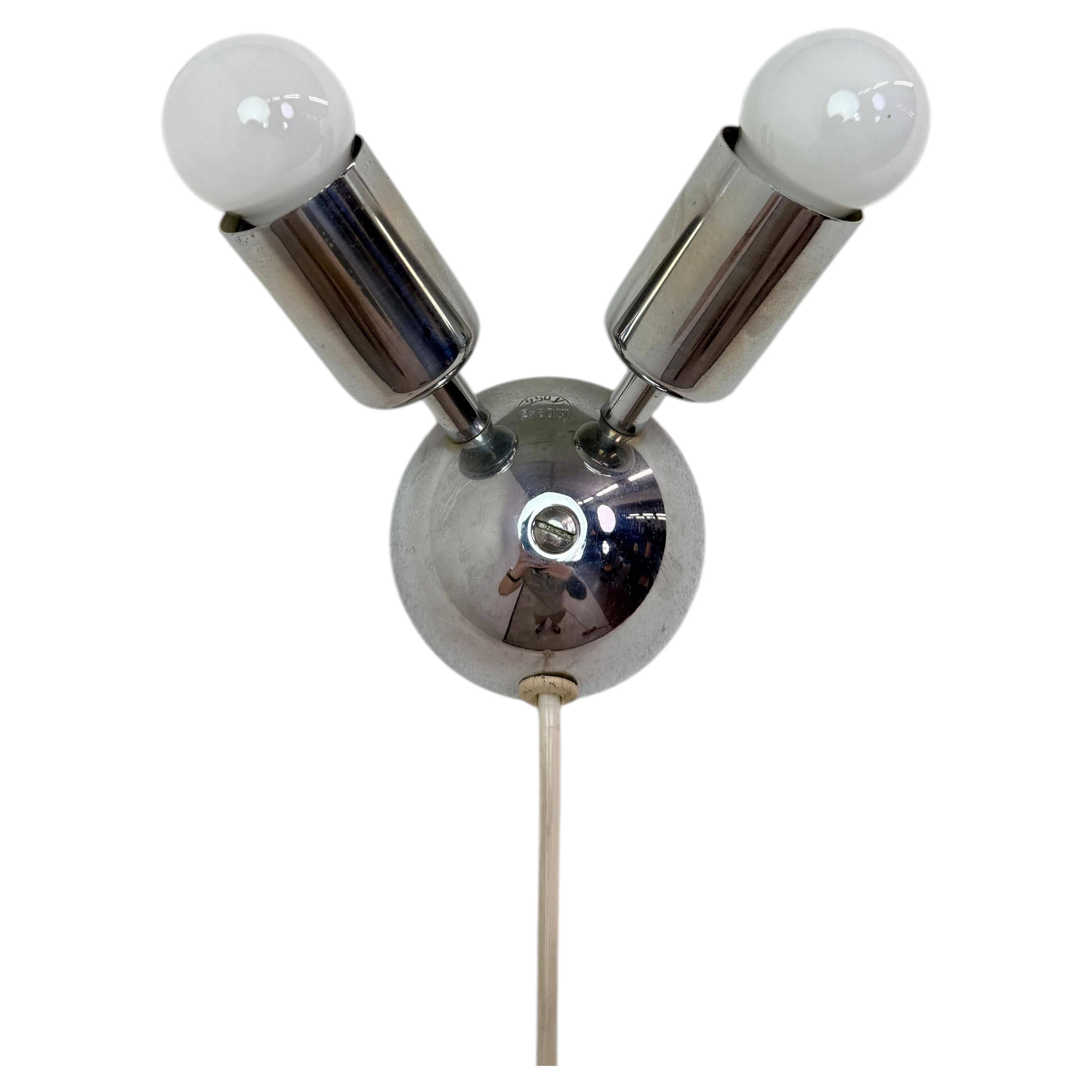 Mid-century modern wall lamp signed Drupol