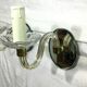 Pair of glass and mirror sconces