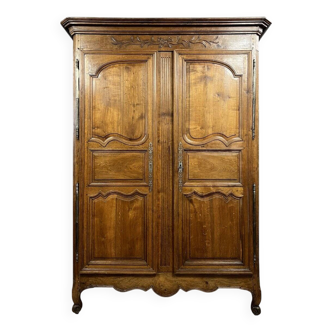 Louis XV period Lyonnaise walnut wardrobe