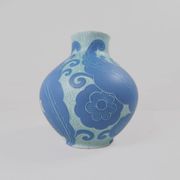Art Deco Vase Grand Gustavsberg Sgraffito Josef Ekberg, Sweden, 1922