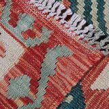 Vintage Afghan Kilim Rug Carpet 180x259cm