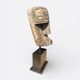 Large sculpture, handcrafted Suar wood totem.