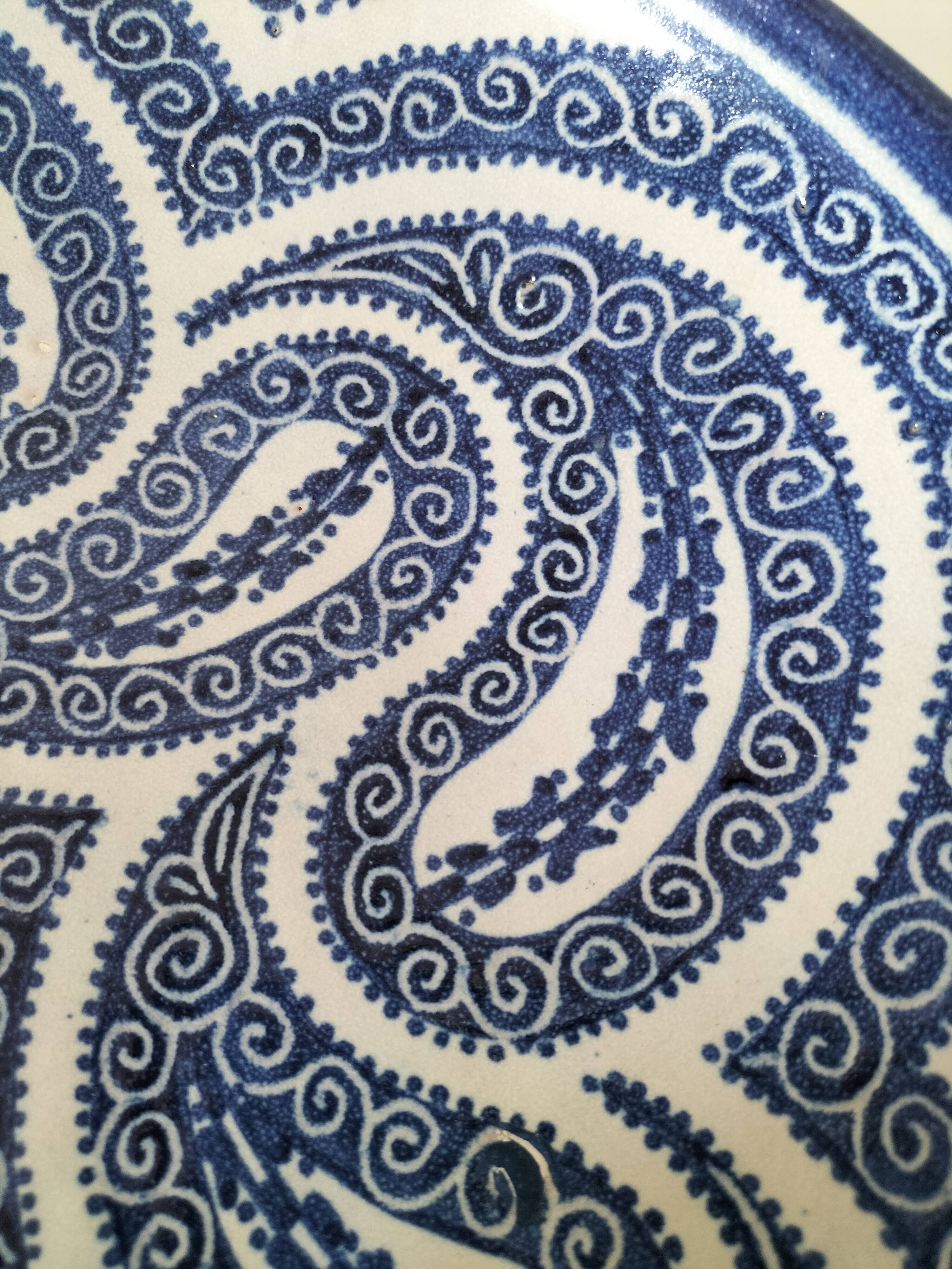 Large signed Moroccan bowl – Fez, in the style of the Serghini workshop