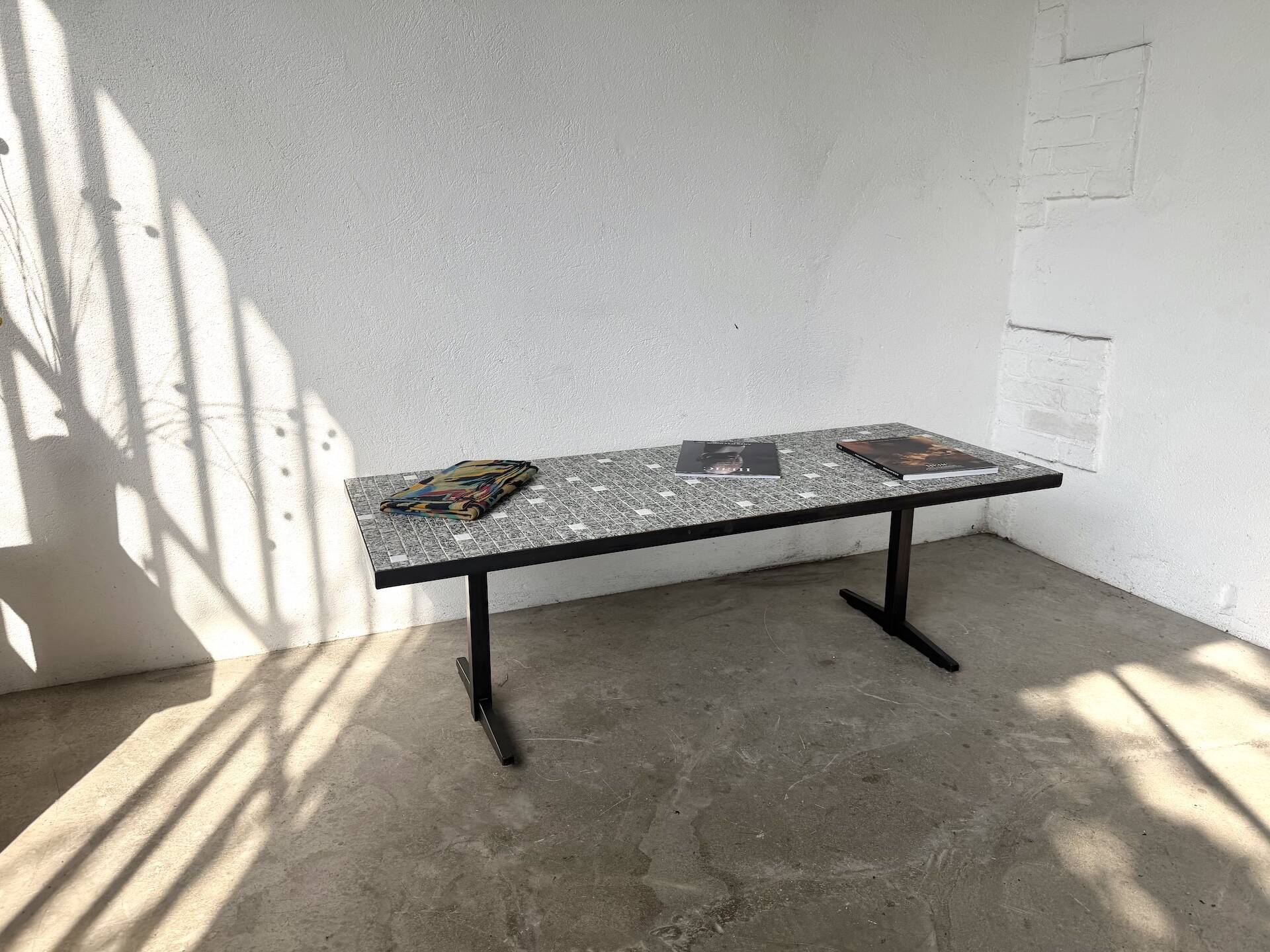 Modernist coffee table with ceramic mosaic, Lilienthal, 1960s.