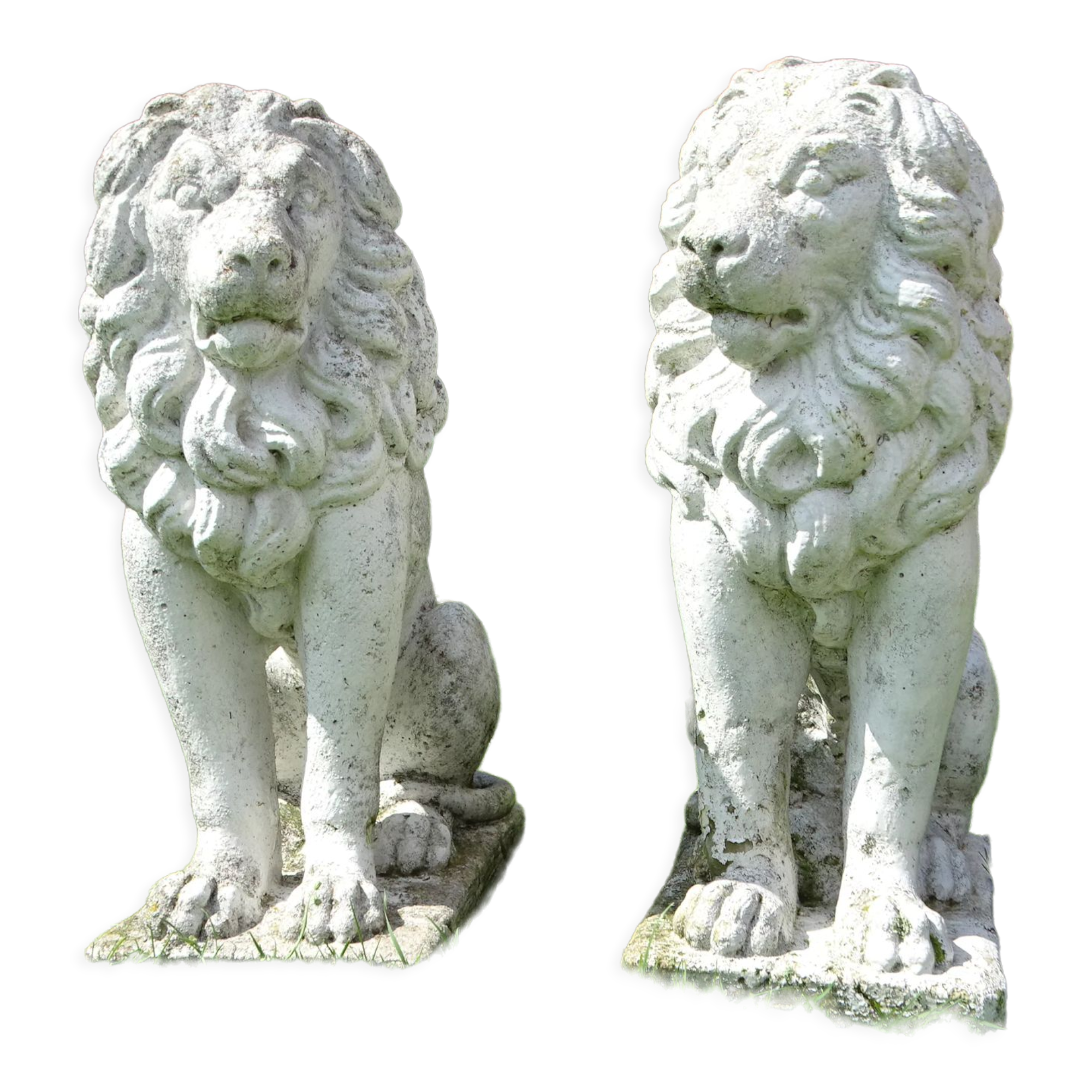 Pair of stone lions