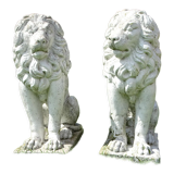 Pair of stone lions