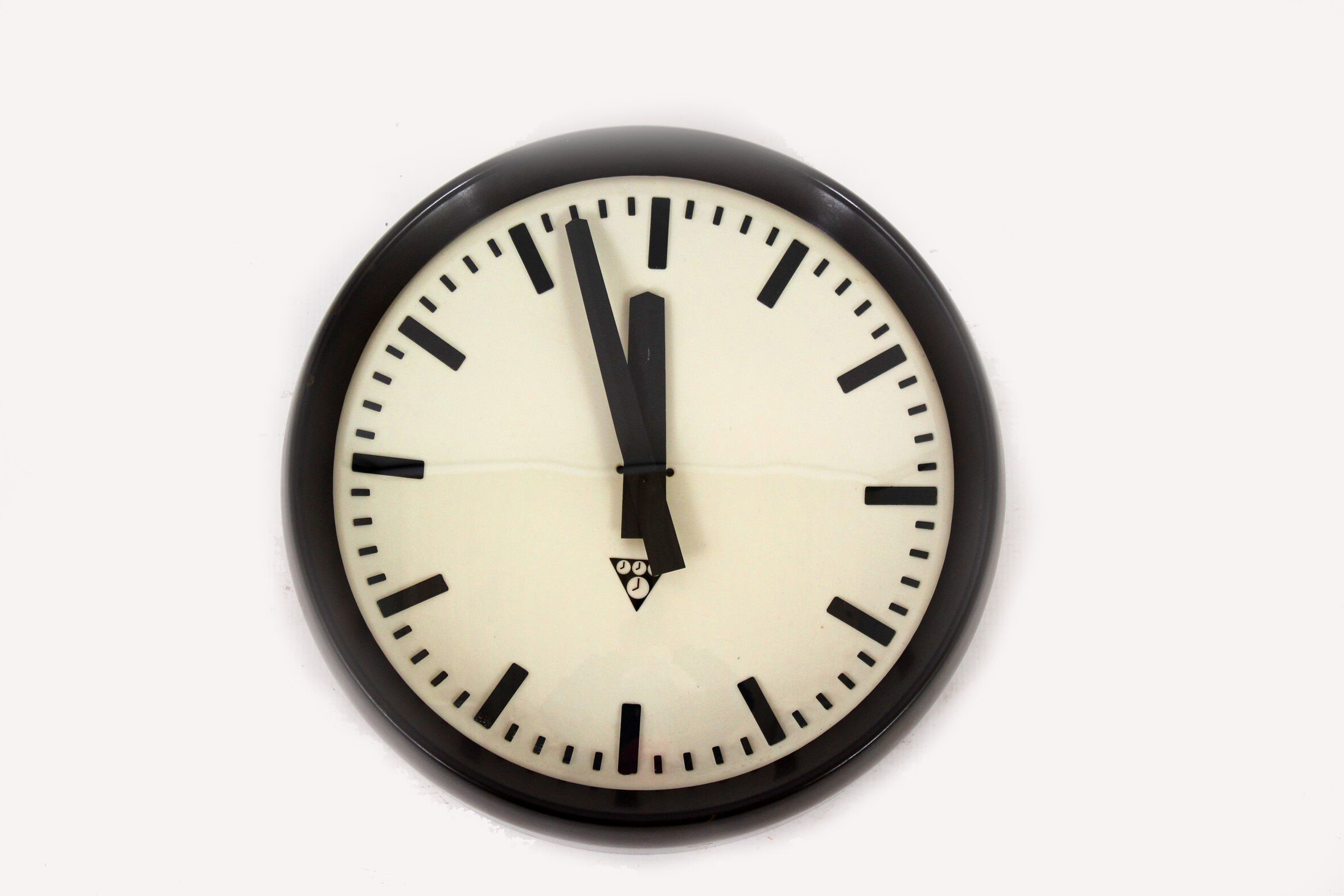 Railway clock from Pragotron, 1950