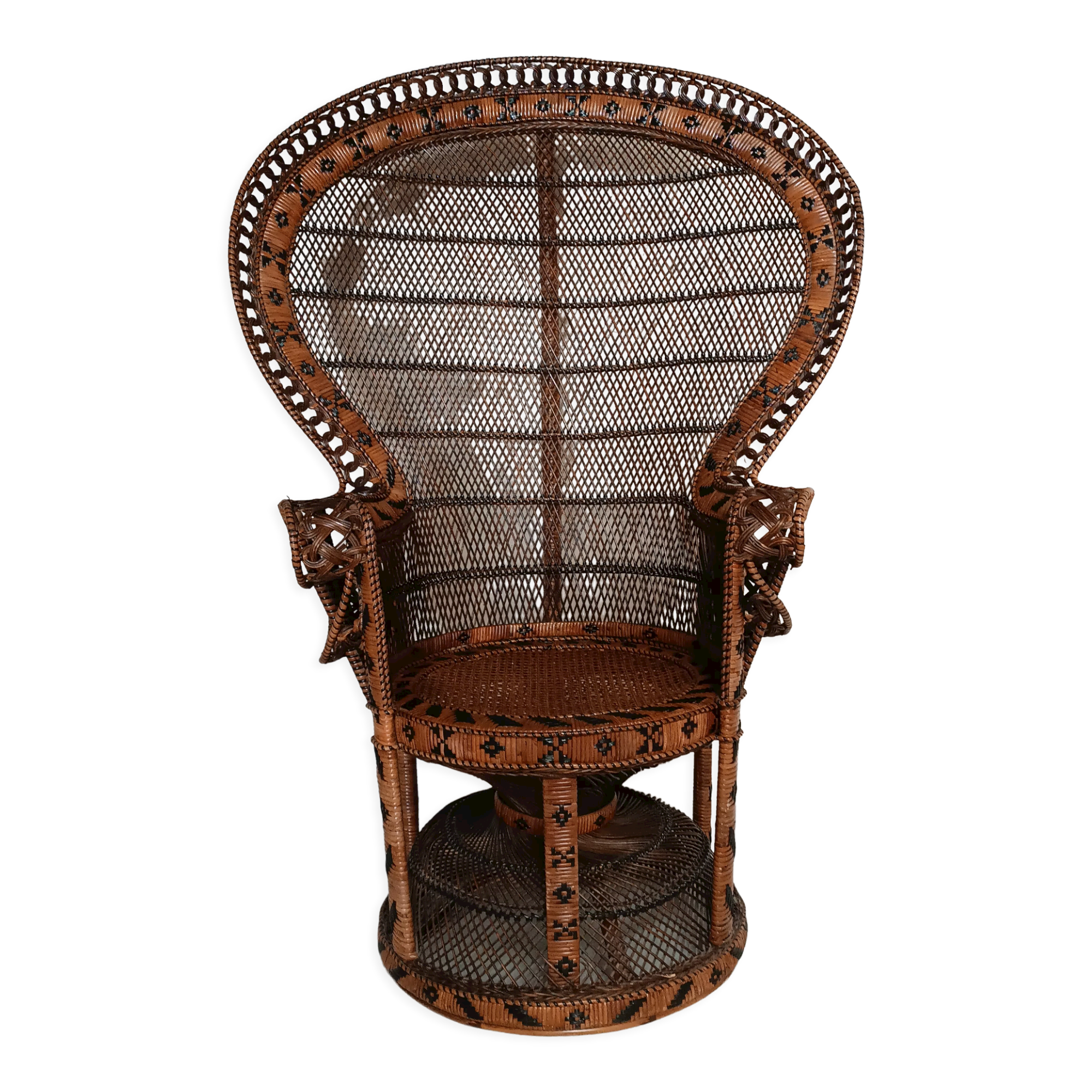 Emmanuelle rattan armchair Kok Maison 1970