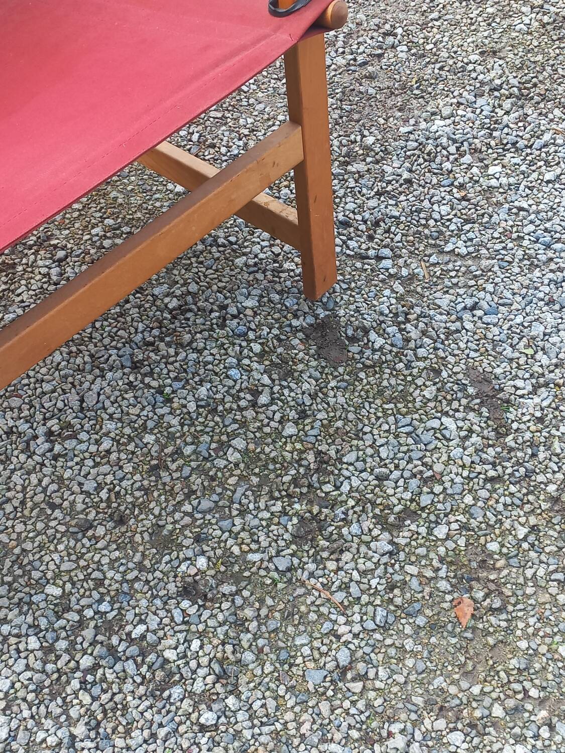 Safari armchair in beech and cotton canvas