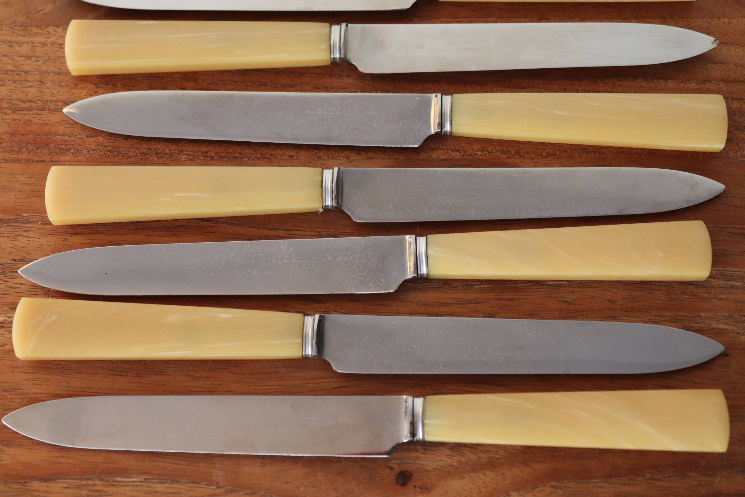 Box of 24 A. Gaudin Marseille knives