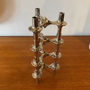Set of 4 modular candle holders variant Nagel BMF vintage 1970