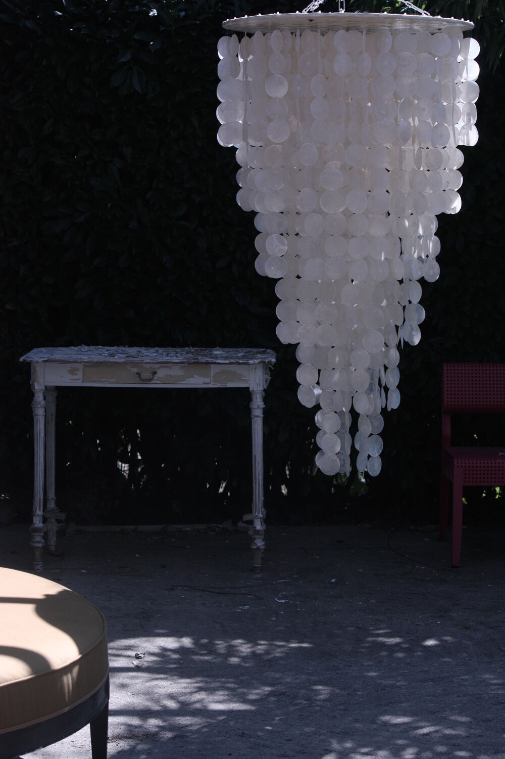 Mother-of-pearl chandelier