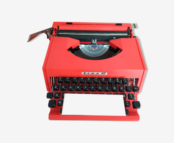 Machine à écrire Lisa 30 Antares Pur Vintage Orange