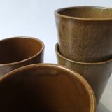 Set de 6 verres en grès Digoin