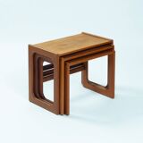 Danish teak mid century modern nesting tables Salin, Nyborg, Denmark 1960s