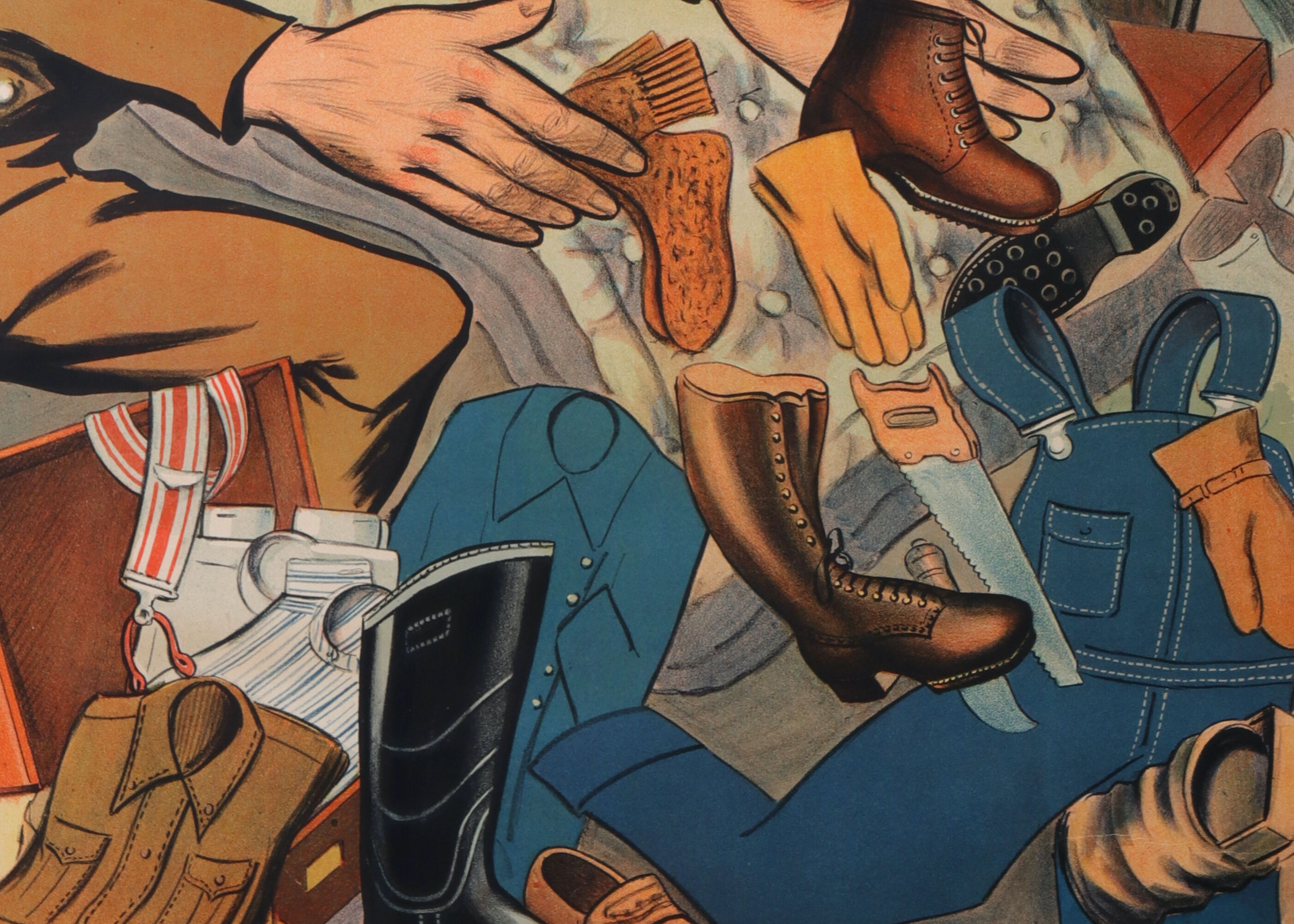 Anonyme stocks americains surplus 148x99 cm affiche