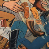 Anonyme stocks americains surplus 148x99 cm affiche