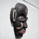 African ceramic mask Chokwe mwana pwo, pottery, wall decoration, signed mask, collection, 50's