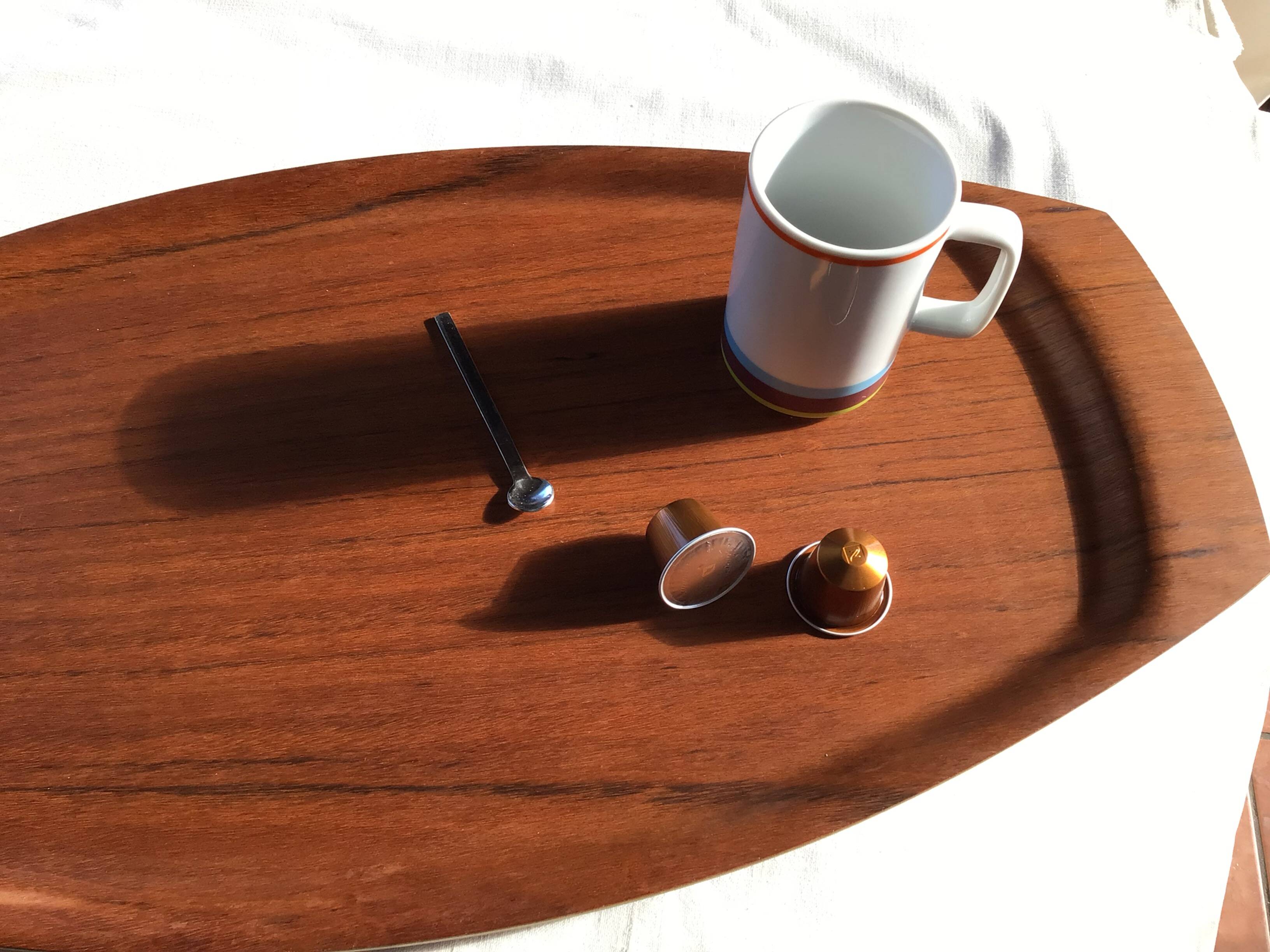 Plateau teck placage 60’s scandinave