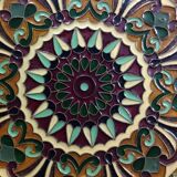 Decorative wall plate mosaic pattern