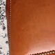 Mahogany chair and leather style Consulate-Empire