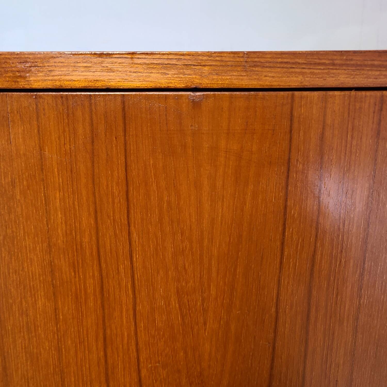 Vintage 1960s Scandinavian teak bookcase cabinet
