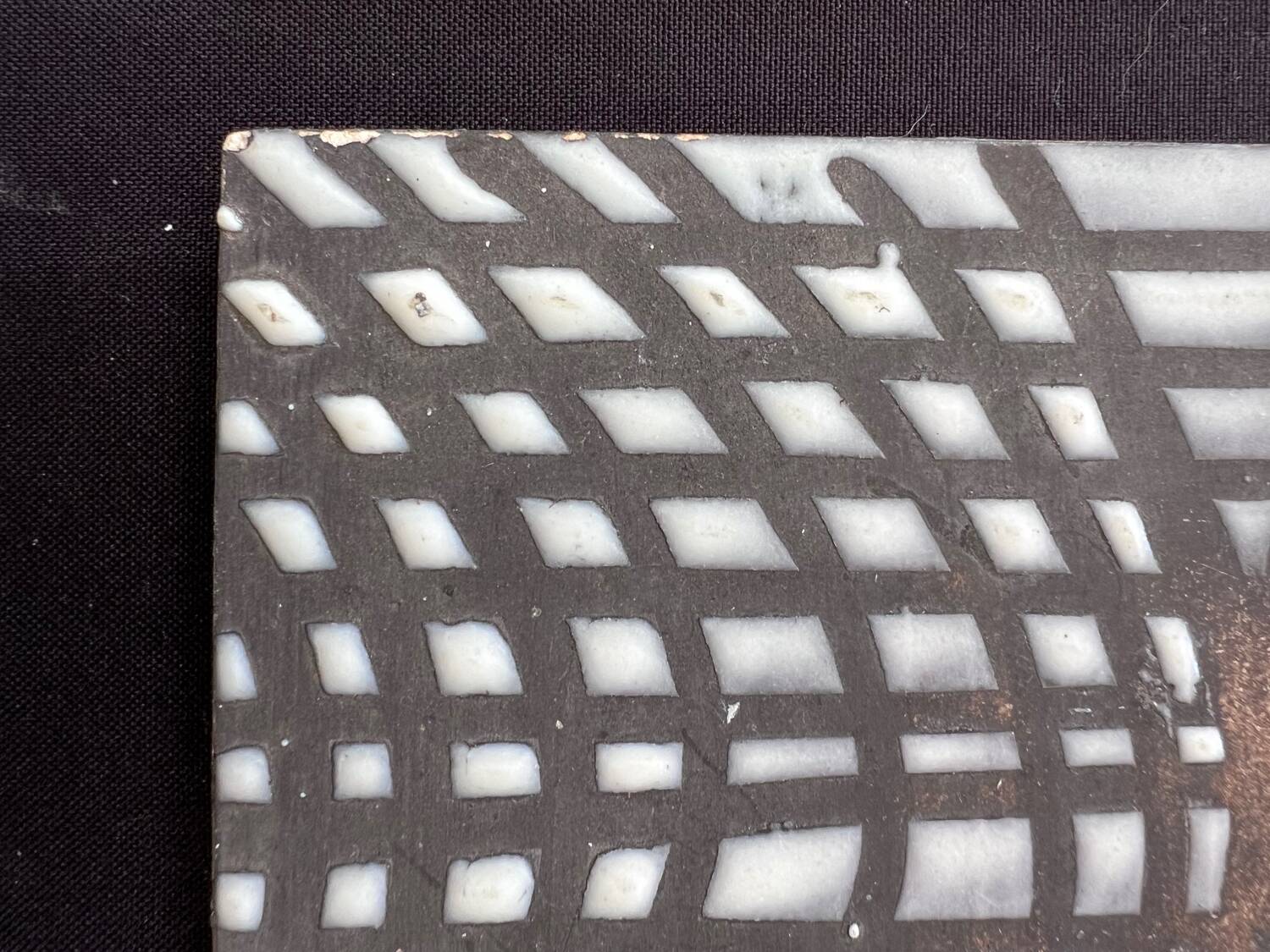 2 Roger Capron tiles – Geometric vintage ceramic