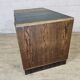 Antique Wood Art Deco Desk with Bookshelf and Archive Drawers
