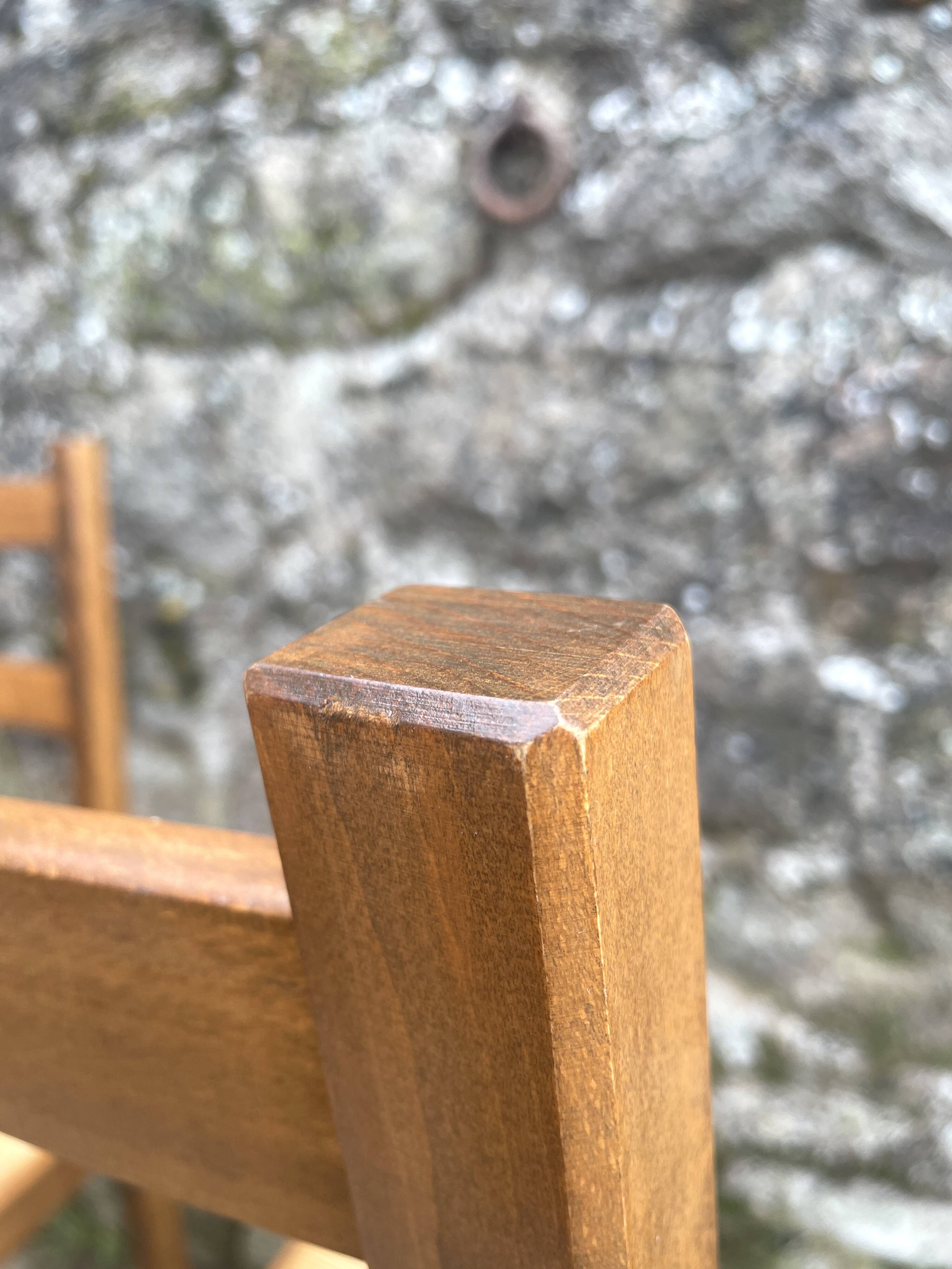 6 straw-seated chairs, 1960
