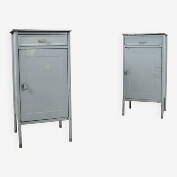 Industrial metal hospital cabinets from Eastern Europe, 1960s