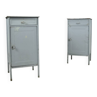 Industrial metal hospital cabinets from Eastern Europe, 1960s