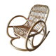 Rocking chair enfant en rotin vintage