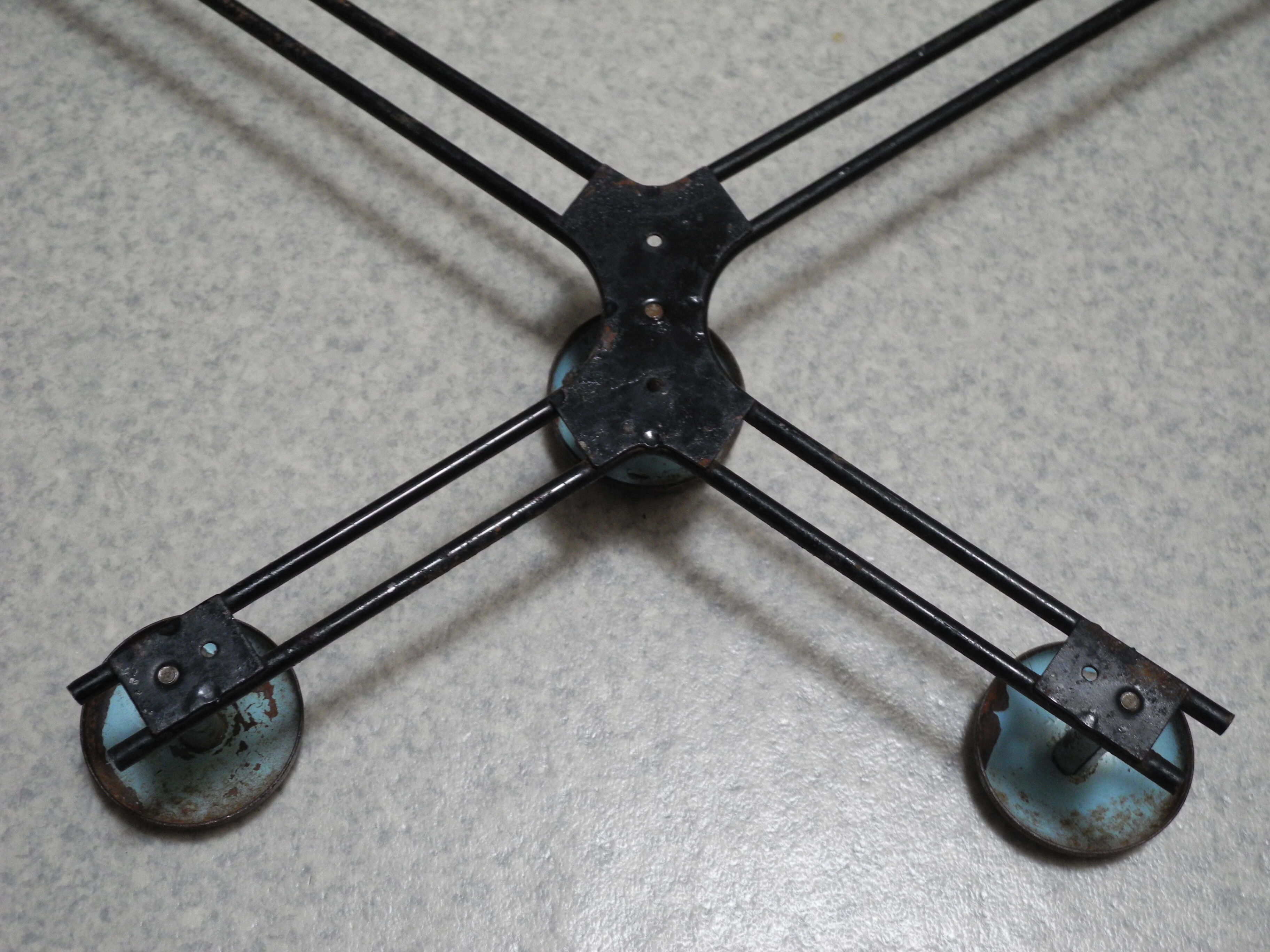 Old metal wall coat rack, vintage 60s decor