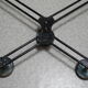 Old metal wall coat rack, vintage 60s decor
