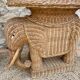 End of rattan elephant sofa