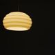 Verner Panton Opal Glass "New Wave" Pendant for Holmegaard, 1984
