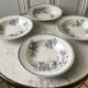 4 assiettes creuses Terre de Fer Société Céramique modèle Chardon made in Holland fin XIXè