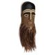 Masque Africain peint en bois en raphia, années 80