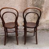 Pair of chairs bistro  Thonet model no. 18