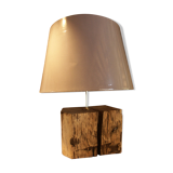 Lamp on oak beam