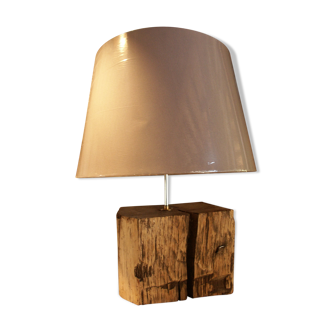 Lamp on oak beam