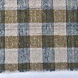 290x190 cm indigo blue mustard kilim carpet, wool made kilim rug.