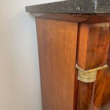 Secrétaire Empire demi-colonnes – marbre noir