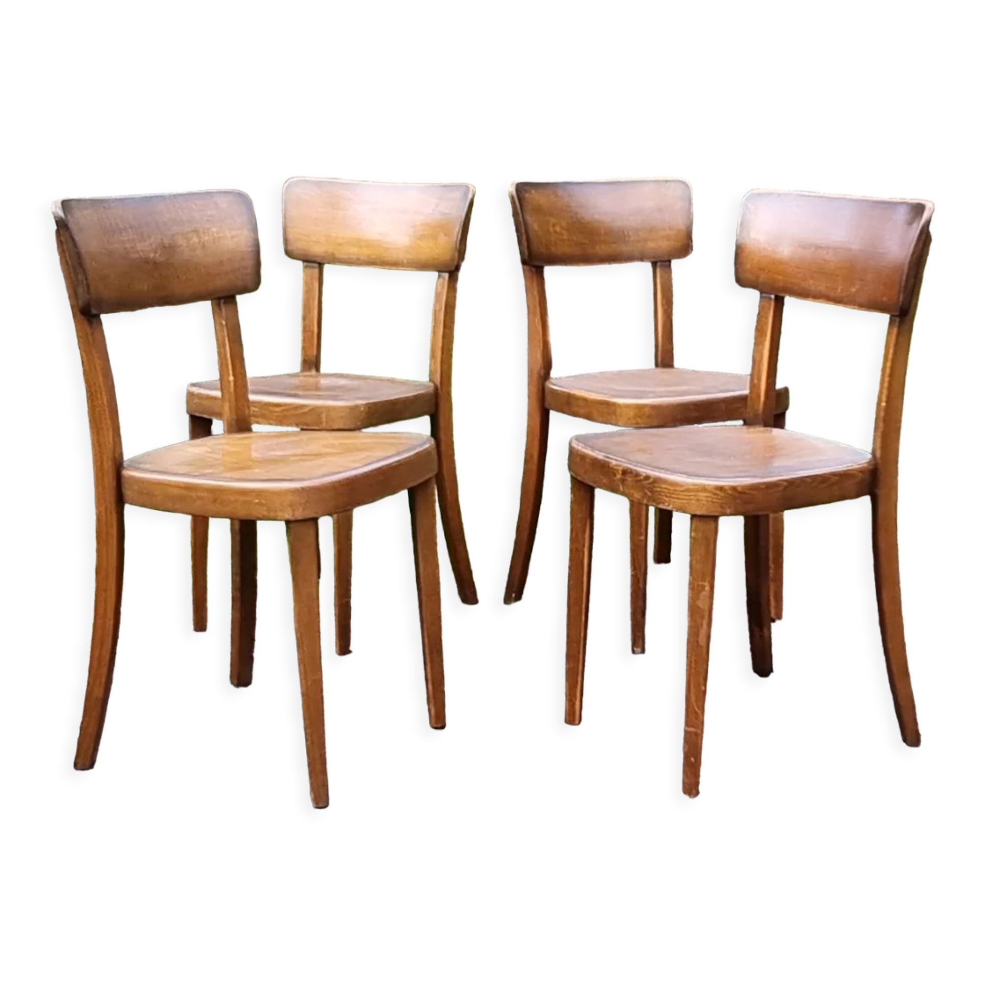 Set of 4 Horgen-Glarus classic model bistro chairs