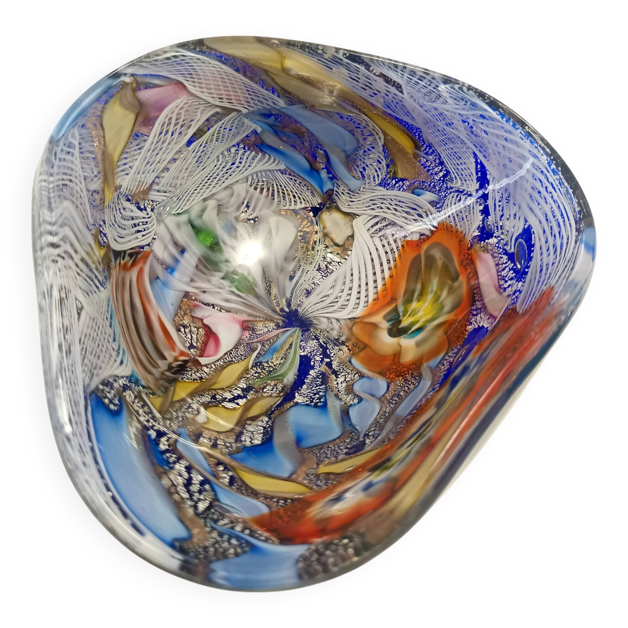 Polychrome Murano Glass "Tutti Frutti" Ashtray / Vide-Poche by Avem