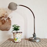 Antique articulated metal workshop lamp