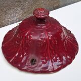 Hanging planter in red earthenware