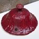 Hanging planter in red earthenware