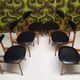 6 Vintage Unicorn Baumann Chairs 1960