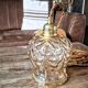 Vintage amber portable lamp